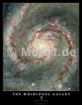 The Whirlpool Galaxy 250g/m²,Fotopapier-Satin, seidenmatt