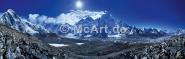 Everest view 390g/m²,Künstlerleinwand, matt mit Firnis, naturweiß