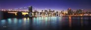 New York City by twilight 390g/m²,Künstlerleinwand, matt mit Firnis, naturweiß