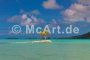 Bora Bora Lone Palm 250g/m²,Fotopapier-Satin, seidenmatt