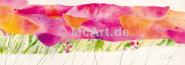 Poppy ribbon pink 390g/m²,Künstlerleinwand, matt mit Firnis, naturweiß