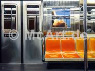NYC Subway Reflections 250g/m²,Fotopapier-Satin, seidenmatt