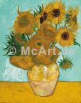 Vase mit Sonnenblumen 250g/m²,Fotopapier-Satin, seidenmatt