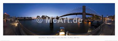 Brooklyn Bridge at dusk 